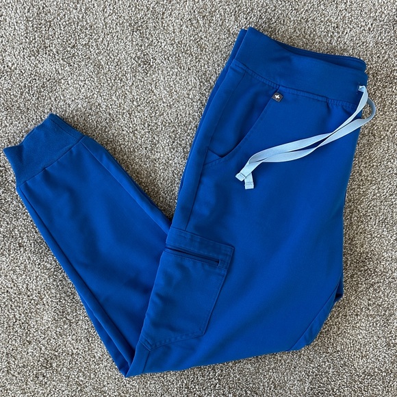 Figs Pants - Figs Royal Blue Zamora Jogger Scrub Pants